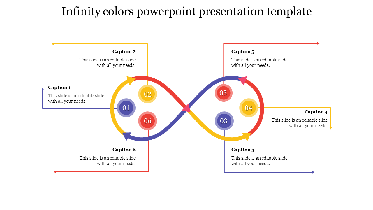 infinity colors powerpoint presentation template